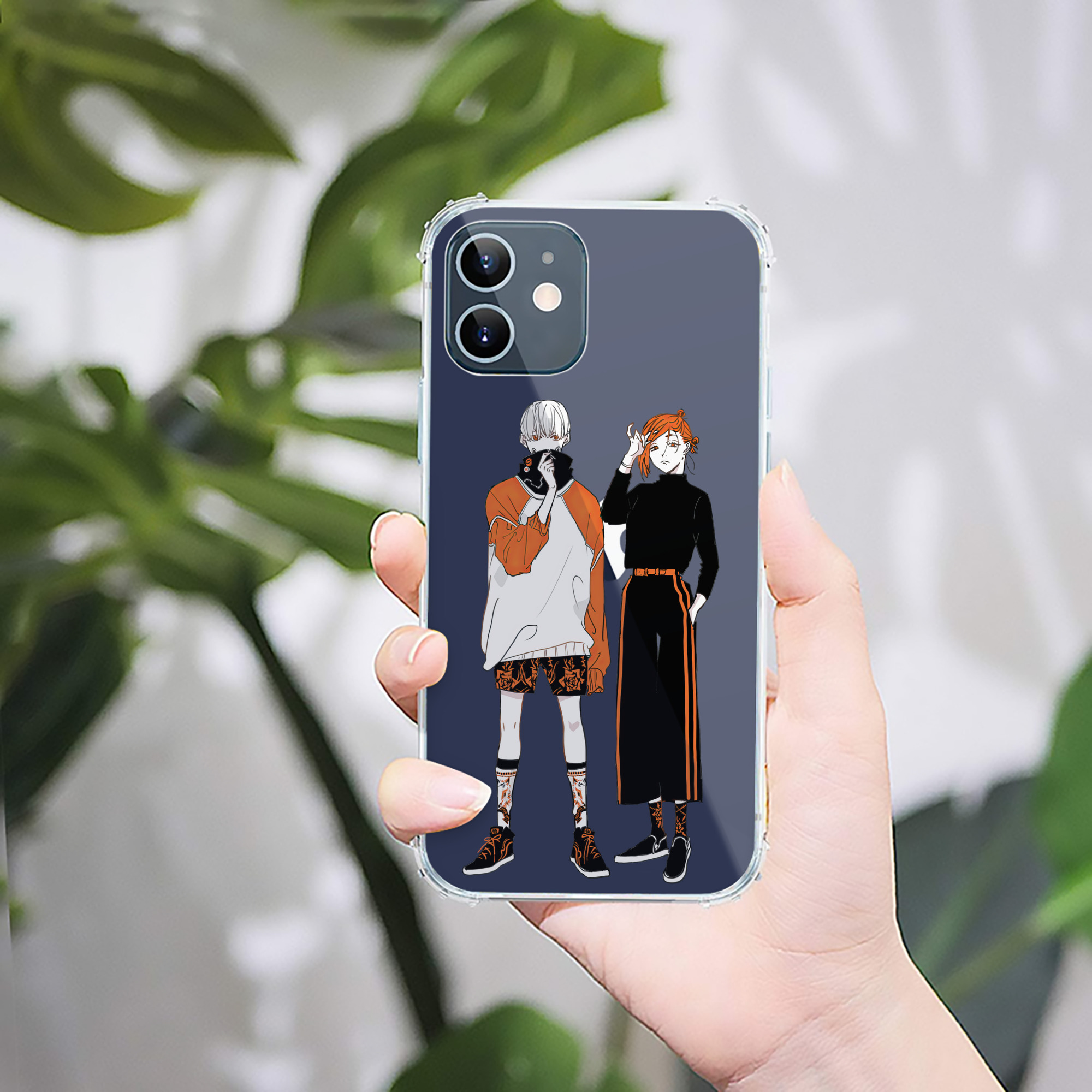 （画像用） 呪術廻戦 Jujutsu Kaisen 【iPhone 12シリーズ対応】透明スマホケース（クリアソフトケース）